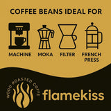 Boabe de cafea 1 kg – Boabe de espresso Arabica și Robusta de înaltă calitate, prăjite manual la foc de lemne, pentru o experiență bogată și aromatică a cafelei din boabe întregi