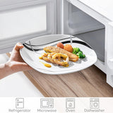 Set de farfurii din porțelan VEWEET FIONA pentru 6 persoane, Ø 24,7 cm, include farfurii pentru desert, farfurii pentru paste, farfurii pentru tort și farfurii pentru micul dejun, potrivit pentru cuptorul cu microunde și mașina de spălat vase