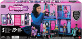 Casă de păpuși Monster High Buh-tique Hotel, set de joacă pliabil cu surprize înfricoșătoare în fiecare cameră și peste 13 piese de joacă, inclusiv mobilier și accesorii, JBF16