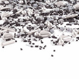 Streusel Glück Black Beauty, Mix Sprinkles Argintiu - Negru, 90 grame Sprinkles Naty Shop
