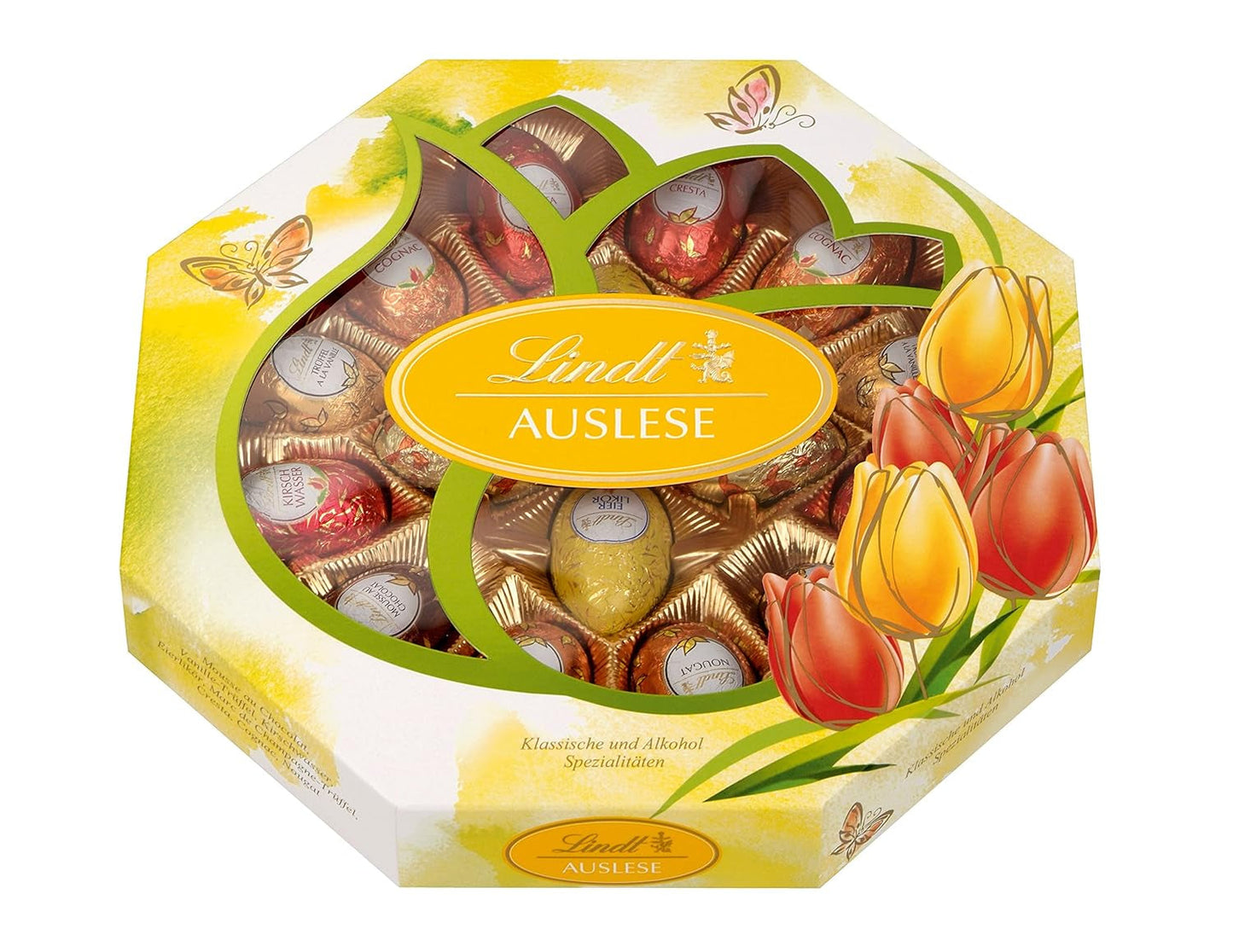 Ouă Selecție de Ciocolată | 288 g | 2 x Ouă Cresta și Trufe de Ciocolată | 3 x 90 g | Cele mai fine trufe Marc de Champagne în Ciocolată Albă | Ciocolată de Paște | Cadou de Ciocolată