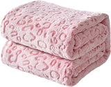 FY FIBER HOUSE flanel fleece throw, pătură din microfibră cu imprimare 3D ghepard, 228 X 274 cm, violet Plapumi si pilote Naty Shop Leopard roz 40 "X50"