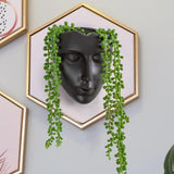 Jardinieră Notakia cu față, montată pe perete, pentru uz interior și exterior, cu drenaj, pentru suculente, cactuși și plante mici, decorațiune unică pentru casă, cadou pentru prieteni și familie
