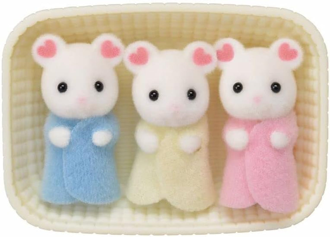 Sylvanian Families L5337 Tripleți de șoareci Marshmallow - Figuri pentru casa de păpuși Papusi Naty Shop
