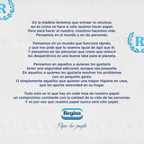 Regina Maxi-Roll - 4 role de hârtie igienică, 500 de foi cu 2 straturi per rolă, de mai mult de trei ori o rolă standard, 60% ambalaj din plastic reciclat, 100% hârtie certificată Fsc