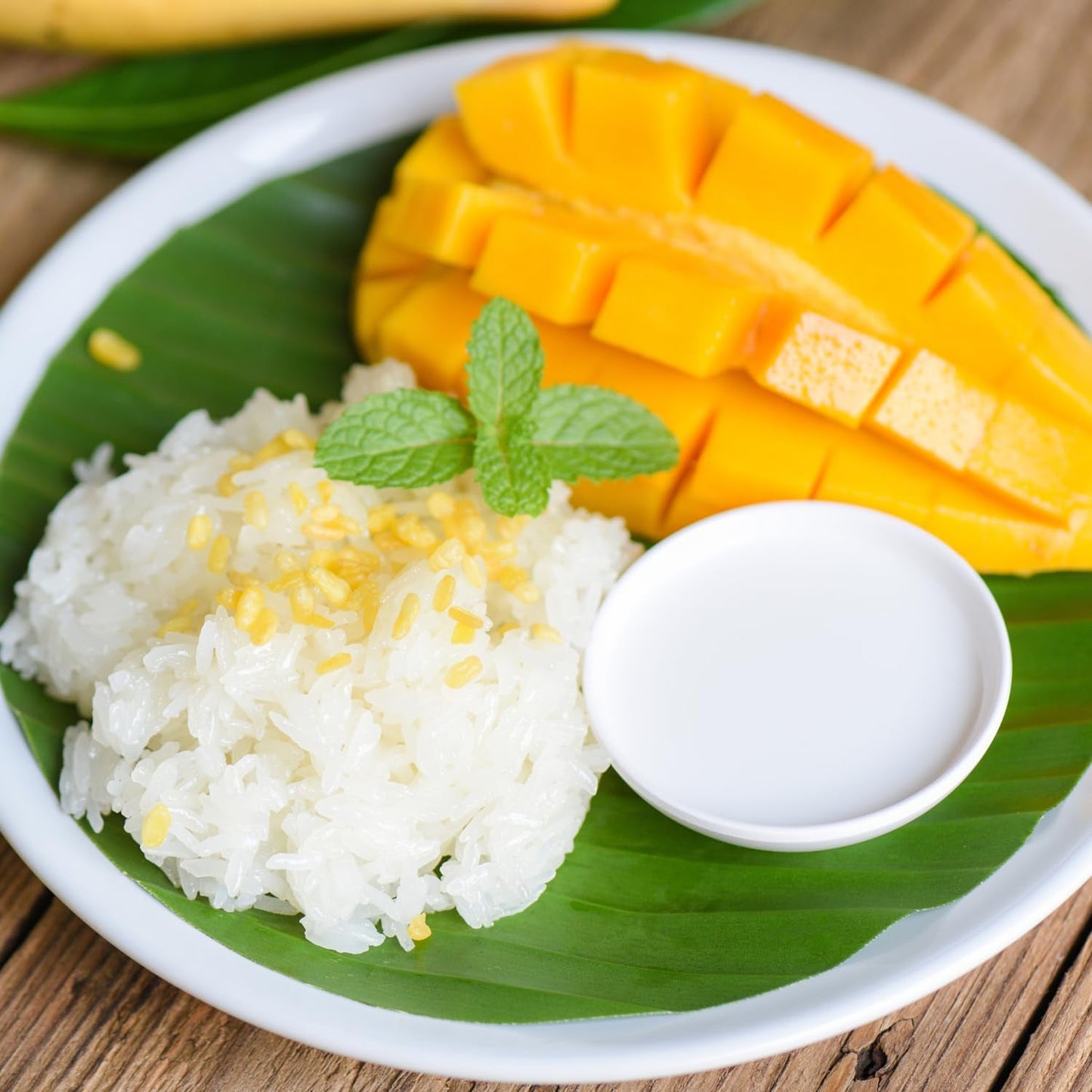 - Orez lipicios cu nucă de cocos și mango - (6 x 80 g)