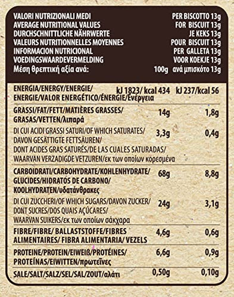 Fursecuri cu ciocolată GO VEGAN cu orez încolțit - Fursecuri vegane - Bogate în calciu - 1 pachet (1 x 250 g)