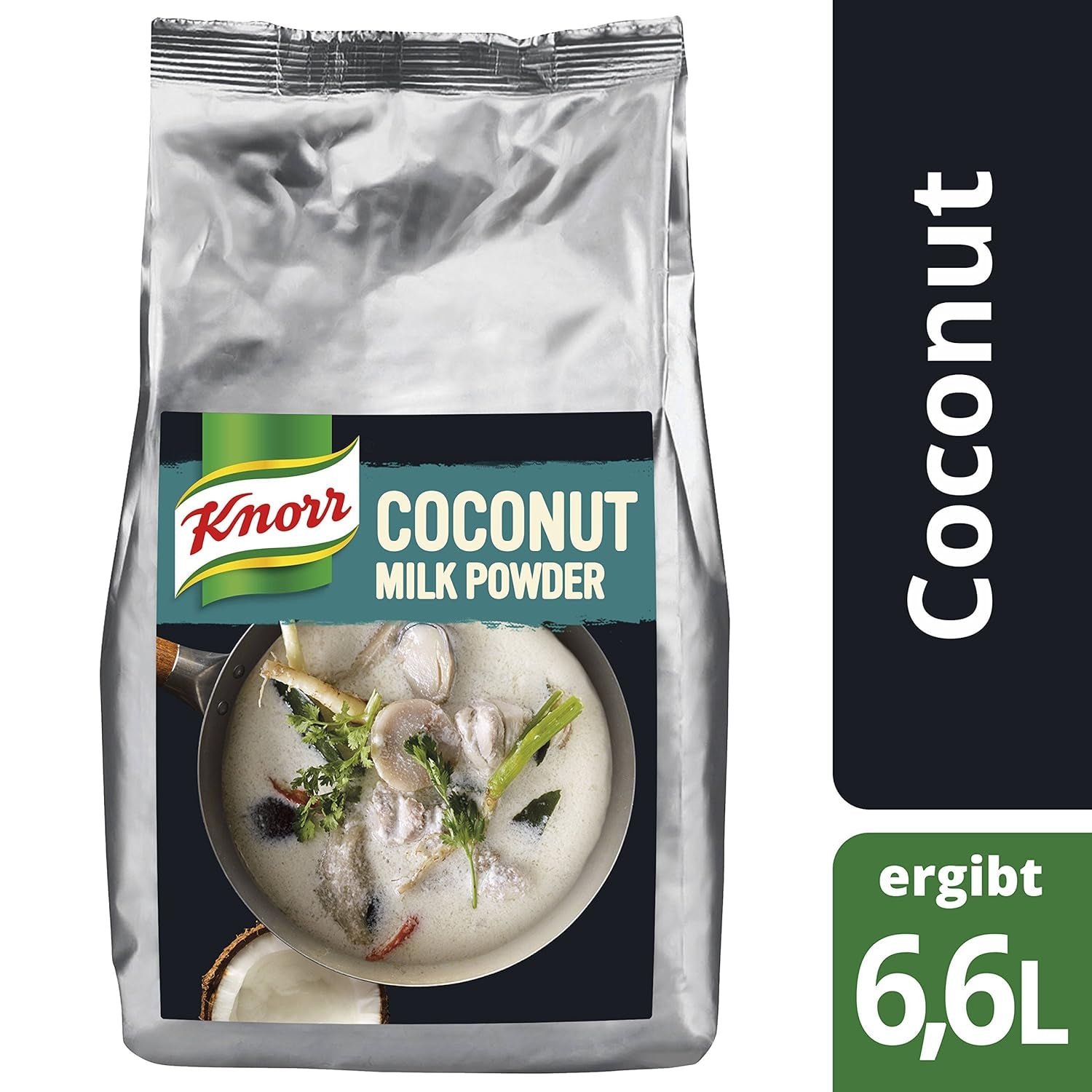Knorr Kokosmilch Pulver (Milk Powder aus 20 frischen Kokosnüssen, ergibt 6,6 Liter Kokosmilch) 1er Pack (1 x 1 kg)