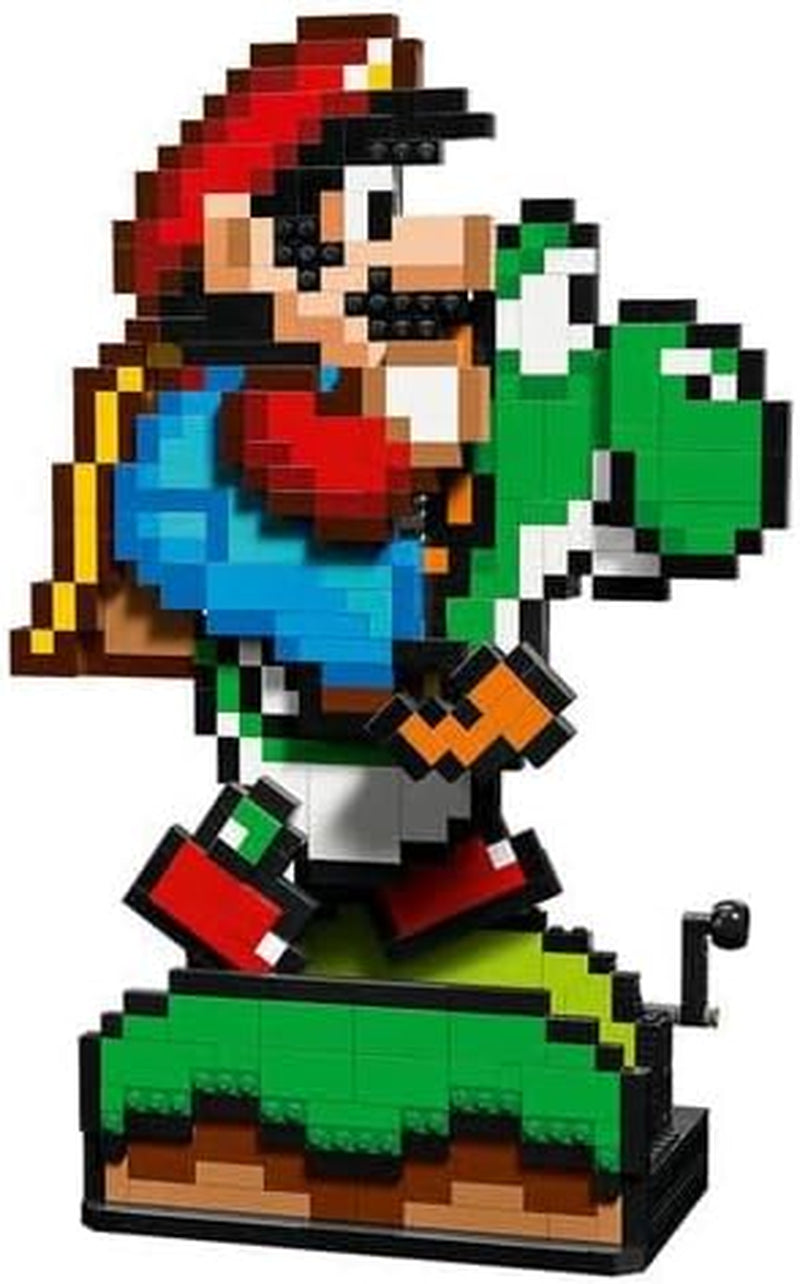 LEGO Super Mario World: Mario & Yoshi Nintendo Set de colecționat, figuri pixelate, model de construit și expus, decorațiuni pentru casă și de colecționat, kit de model și cadou pentru fanii adulți 71438 Seturi de constructie Besuche den LEGO-Store