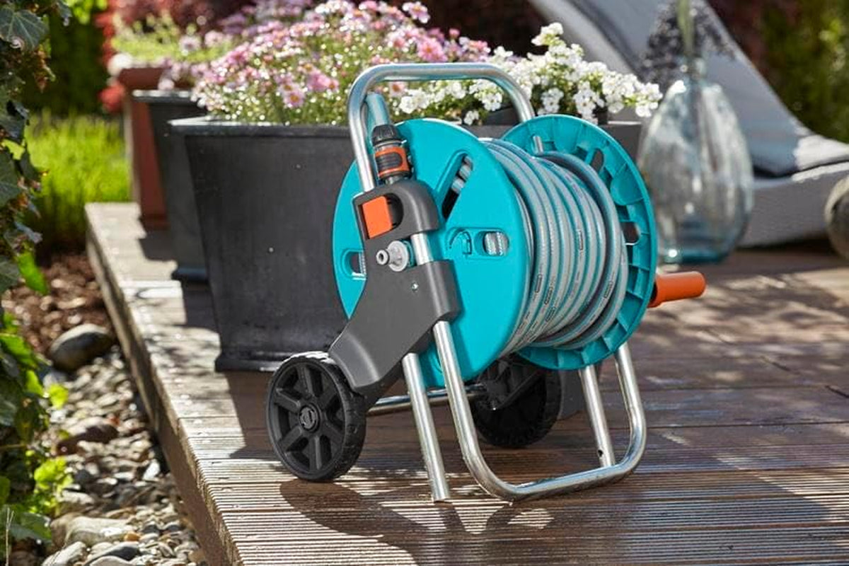 Cărucior pentru furtun GARDENA CleverRoll S, rolă pentru furtun, depozitare compactă (18500-20)