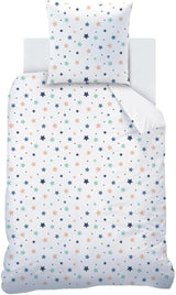 Set de lenjerie de pat pentru copii, reversibila, Stars Lenjerie de pat - copii Naty Shop