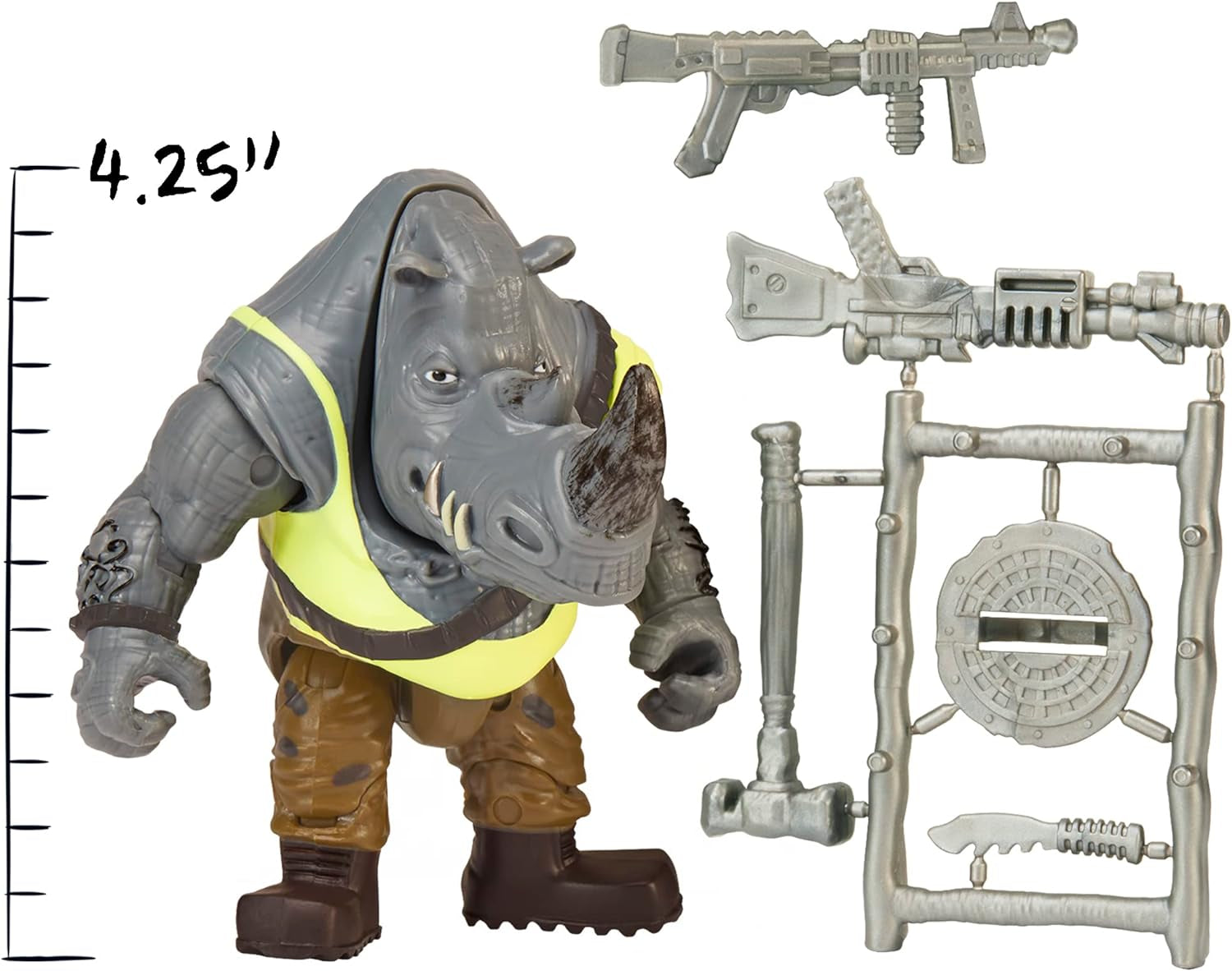 Teenage Mutant Ninja Turtles- Rocksteady Figura de bază Action figures Naty Shop