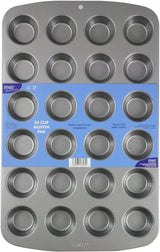 CSB111 Antihaftbeschichtete Mini-Muffinform Mit 24 Löchern Aus Karbonstahl, Edelstahl, Silver, 39.4 X 24.6 X 2.1 Cm Matrite si tavi pentru copt Naty Shop