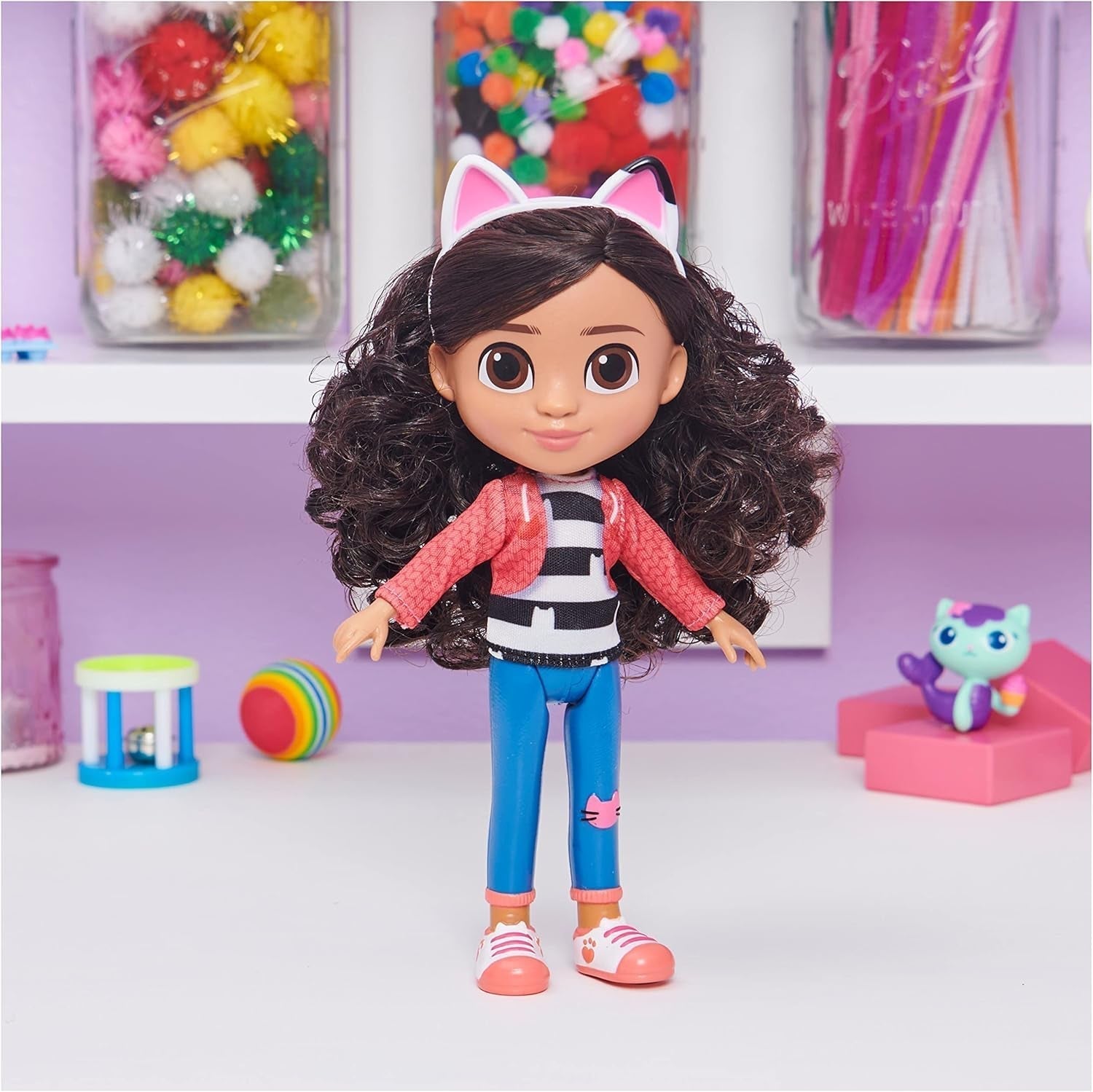 Casa de păpuși a lui Gabby, păpușă Gabby Girl de 20 cm înălțime, potrivită pentru copii cu vârsta de peste 3 ani Papusi Naty Shop