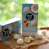 Praline de cocos fără zahăr cu migdale, feel FIT, fără zahăr adăugat, 17% proteine, 63 g