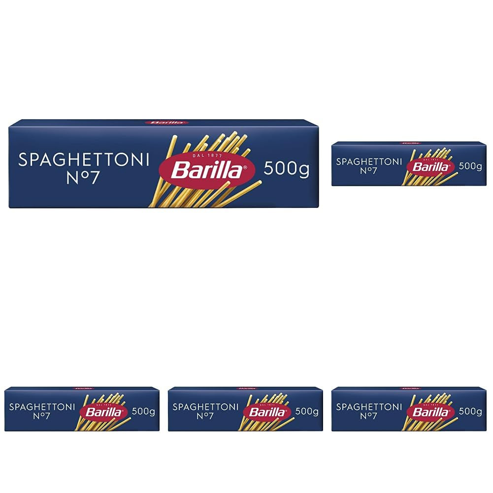 Paste Barilla Classic Spaghetti No. 7 din grâu dur, întotdeauna al dente (1 x 500 g)