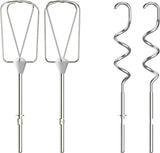 Krups GN4001 3 Mix 4000 Handmixer | 450 Watt | Robustes Design | Variabler Geschwindigkeitsregler | Turbo- Und Auswurf-Funktion | Inkl. 2 Rührbesen Und 2 Knethaken | Weiß/Grau Bucatarie Naty Shop