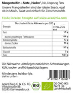 Fâșii de mango - soiul "Haden" - uscate - organice - calitatea alimentelor crude - 400 g Produse deshidratate Naty Shop