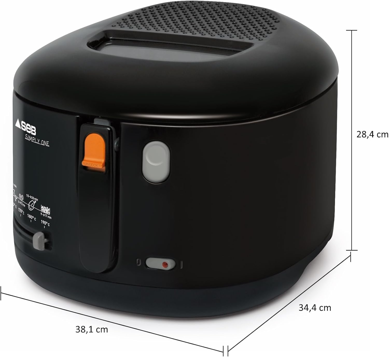 Tefal Simply One Friteuză electrică, capacitate XL pentru cartofi prăjiți de până la 1,2 kg, sistem exclusiv de răcire a pereților Electrocasnice Naty Shop