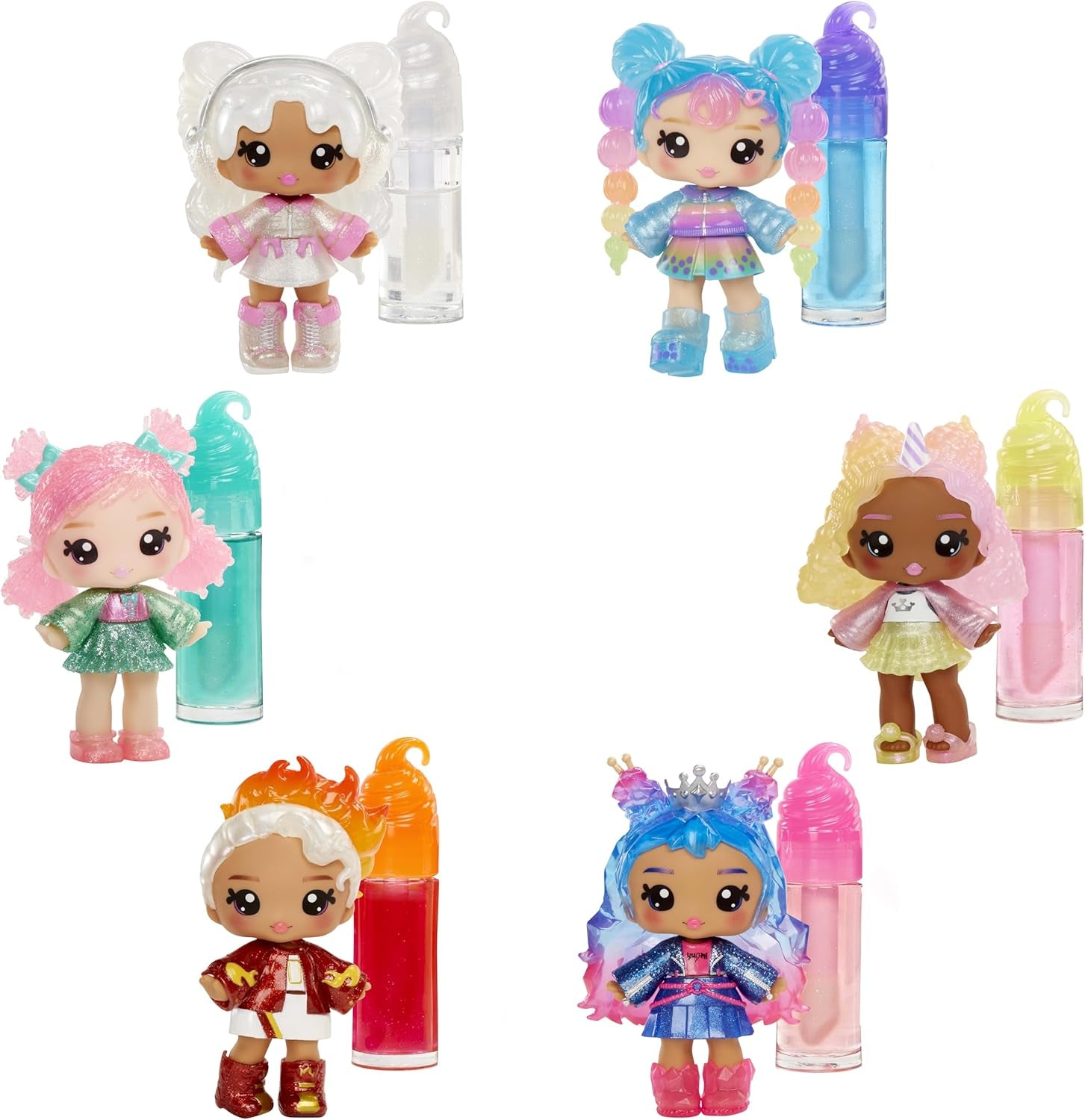 Păpușa Yummiland pentru luciu de buze - Susie Sour Straw - Include set de luciu de buze DIY, Potrivit pentru copii cu vârsta de 4 ani și peste, Seria 2
