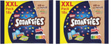 Pungi Nestlé SMARTIES Mini XXL, linte colorată cu ciocolată, ideale pentru a fi împărțite și gustate cu familia și prietenii, culori naturale, ambalaj reciclabil, pachet de 2 (1 x 259g)
