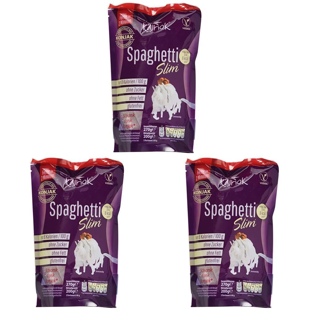 Spaghete vegane subțiri, 200g (pachet de 3)