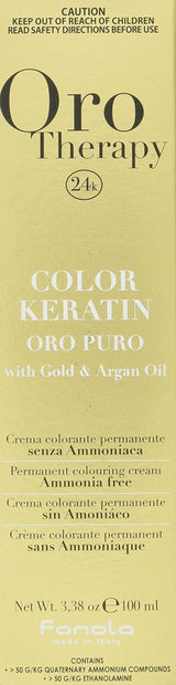Fanola Oro Therapy Color Keratin 5.0 100ml Vopsea pentru par Naty Shop 9.1 Cenușă blond deschis