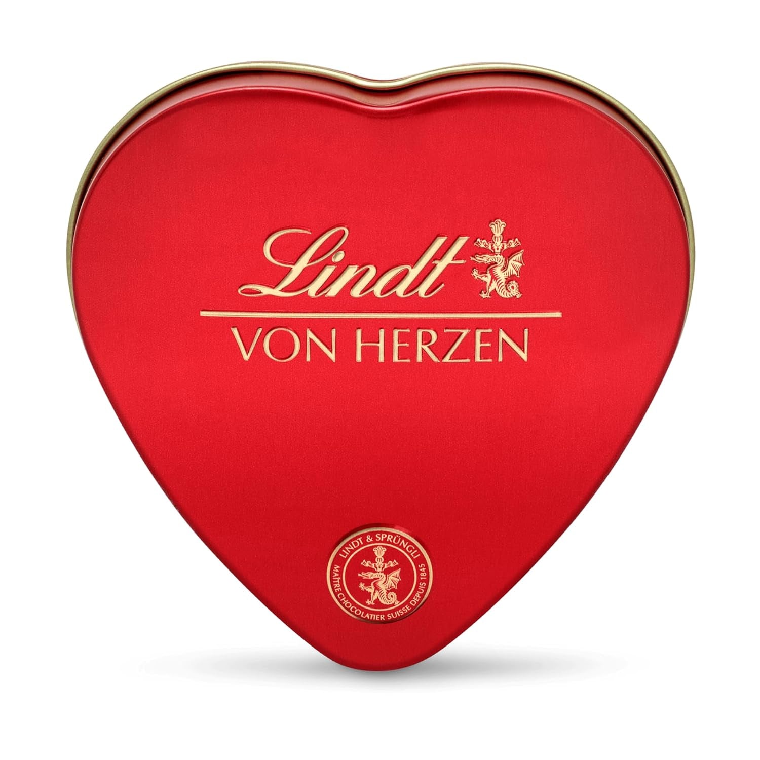 Lindt Ciocolată din Inimă | 30 g | 6 praline în varietățile Marc de Champagne, Coeur à l'Orange, Ciocolată cu Lapte Crocantă, Marțipan cu Portocale într-o frumoasă cutie în formă de inimă | Cadou de ciocolată | Cadou de ciocolată