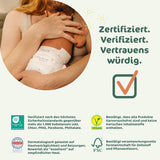 Scutece Naty FreeMovers pentru bebeluși | Huse de scutece certificate, prietenoase cu pielea | Moi și fără parfum | Absorbante și rezistente la scurgeri | Testate dermatologic | Mărimea 5 (12–18 kg) | 80 bucăți