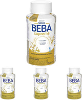 BEBA Nestlé BEBA SUPREME 1 Lapte pentru sugari: biberoane gata de băut, cu Omega 3, pachet de 4 (1 x 200 ml)