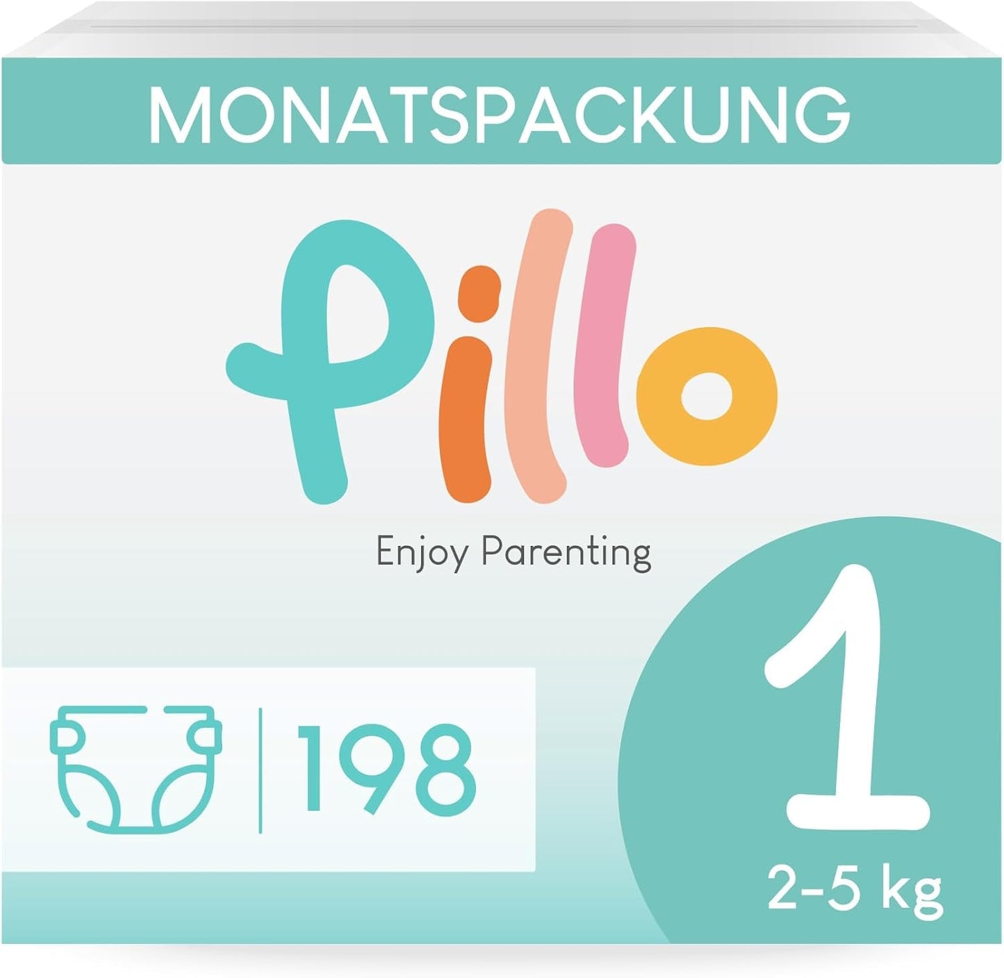 Scutece Pillo 3 - Cutie cu 168 de scutece, 6 pachete a câte 28 de scutece fiecare, mărimea 3 - Midi (6-10 kg) - Scutece pentru bebeluși