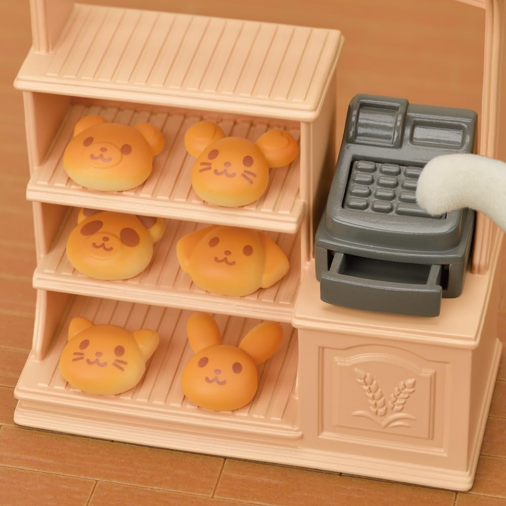 Sylvanian Families 5536 Set de brutărie pentru casă de păpuși - Set de joacă pentru casă de păpuși
