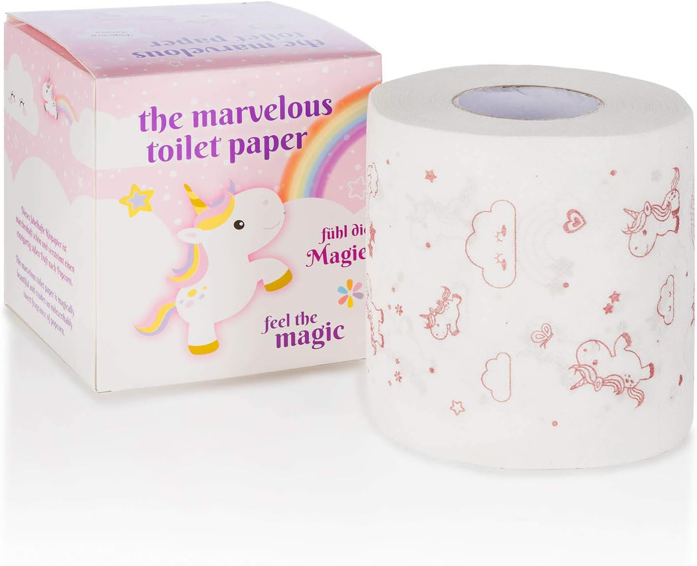 Hârtie igienică cu unicorn - Hârtia igienică drăguță transformă baia ta într-o oază de confort (unicorn)