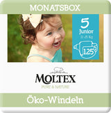 Scutece organice Pure & Nature, mărimea 6 XL (17-28 kg), cutie lunară, 84 de scutece organice