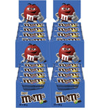 M&M's Peanut, pachet vrac de ciocolată, 24 x 45g, linte cu ciocolată și aromă de arahide, cadou de ciocolată (1080g), ideal ca delicatesă cu tematică de fotbal american