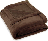 Celinatex pătură pufoasă 150 X 200 Cm albastru deschis pătură canapea cald pătură moale microfibră Fleece Oeko-Tex Montreal Paturi si Cuverturi Besuche den CelinaTex-Store Maro închis 220 X 240 Cm