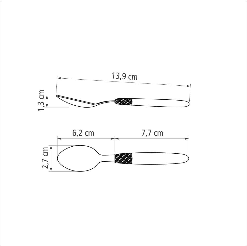 Set tacâmuri Tramontina Ipanema pentru 6 persoane, set 30 piese, oțel inoxidabil Bucatarie Naty Shop