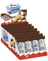 Kinder Happy Hippo Hazelnut – Specialitate crocantă de napolitane cu lapte și cremă de alune – Dulciuri pentru Carnaval și Mardi Gras – 1 pachet conținând 5 batoane individuale a câte 20,7 g fiecare