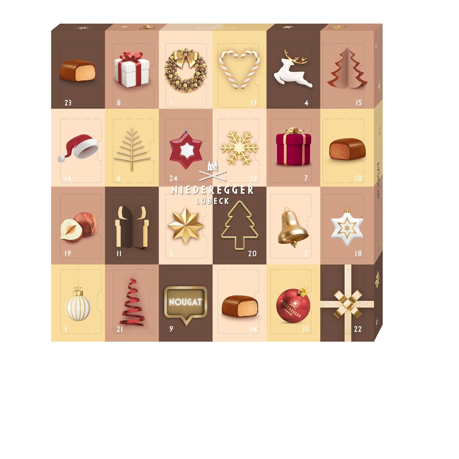Calendar de Advent Niederegger Mini Nougat 180g