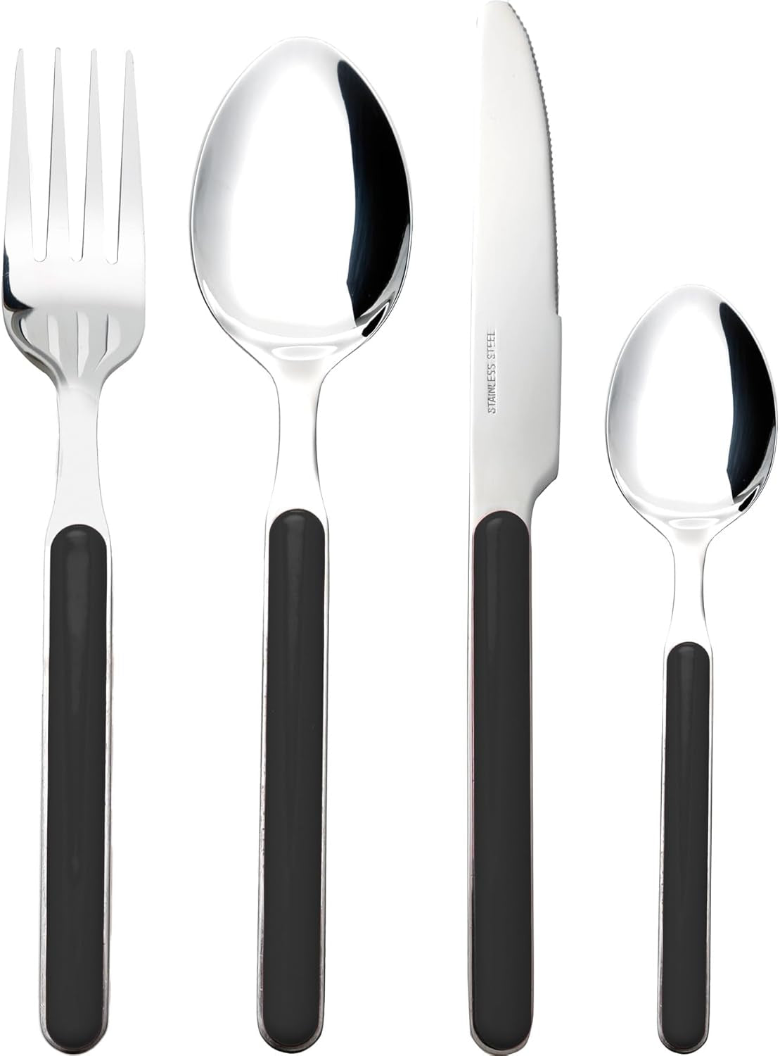 Besteck-Set Delice 16-Teilig Schwarz Bucatarie Naty Shop