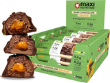 MaxiNutrition Baton proteic vegan cremos cu ciocolată, arahide și caramel 12x45g - baton proteic vegan, 18% proteine, 8,3g per baton, conținut scăzut de zahăr (0,9g), fără zahăr adăugat, fără arome artificiale