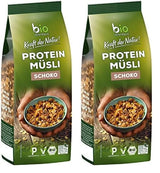 Muesli proteic pur Biozentrale - 375g - Organic cu miere - Ca cereale pentru micul dejun sau ca gustare