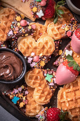 RUF Waffel-Mix, Großpackung, Grundmischung Zur Herstellung Von Waffeln Im Waffeleisen, Für Großküchen, Kantinen, Hotels Und Restaurants, 1 X 2500G Amestec pentru copt si gatit Naty Shop