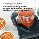 Braun Hochleistungsmixer Powerblend 9 JB9040 – Standmixer Mit Glas-Mixkrug, 18 Mixprogramme, 10 Geschwindigkeiten + Pulsfunktion, Heiße Suppen Funktion, Reinigungsprogramm, Stampfer, 1600 W, Schwarz Bucatarie Naty Shop