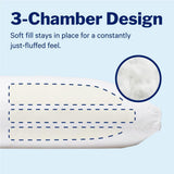 Pernă Casper Sleep Essential pentru dormit, King, alb Perne standard Naty Shop