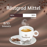 Spetema Kaffeebohnen Ragazzi Espresso Bar - 50% Arabica & 50% Robusta, Intensität 8/10, Mittlere Röstung, Zartes Aroma & Dichtes Geschmackserlebnis, 1 kg.