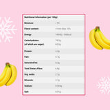 Felii de banane liofilizate 100g - chipsuri de banane liofilizate - fructe uscate liofilizate - felii de banane uscate pentru decorare, gustări, smoothie-uri și deserturi Produse deshidratate Naty Shop