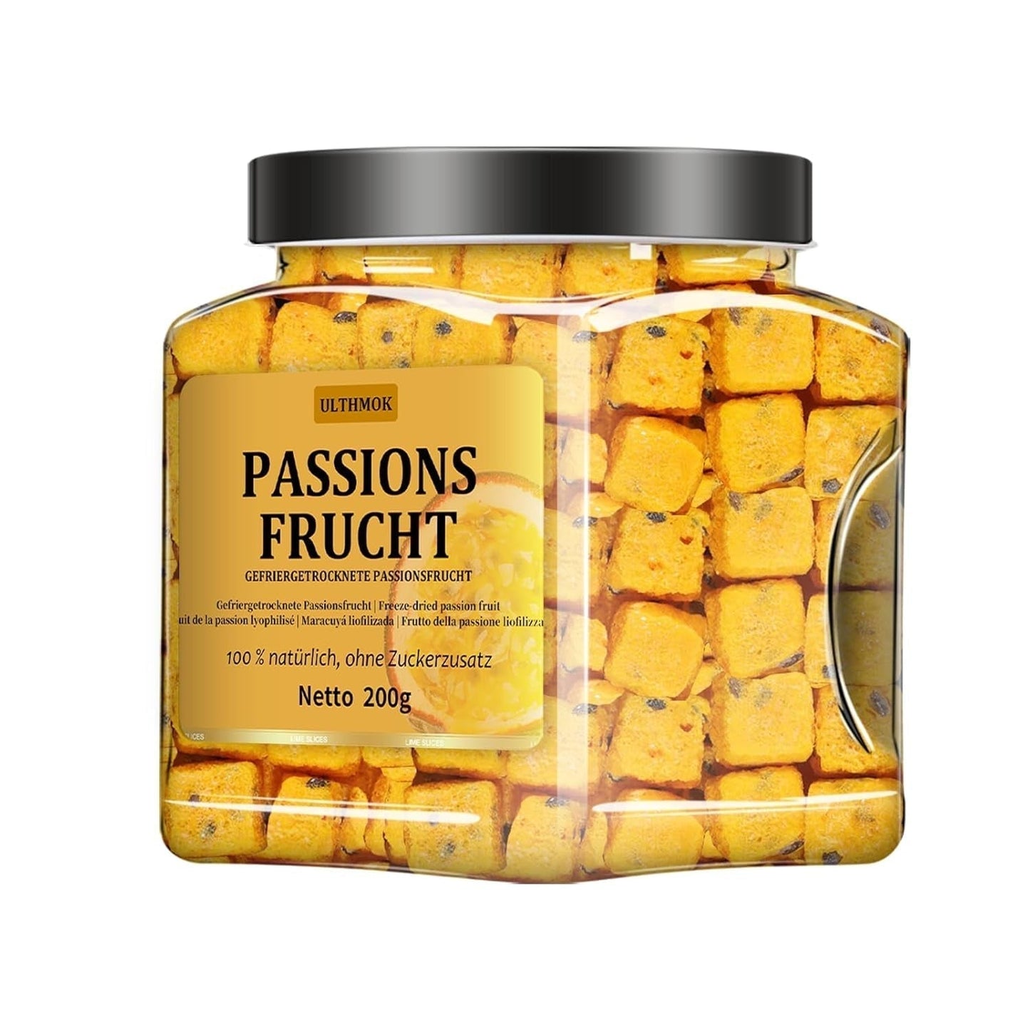 Felii de grapefruit uscate premium 100 g, grapefruit deshidratat, 100% natural, fără aditivi și fără zahăr adăugat. Produse deshidratate Naty Shop Fructul pasiunii