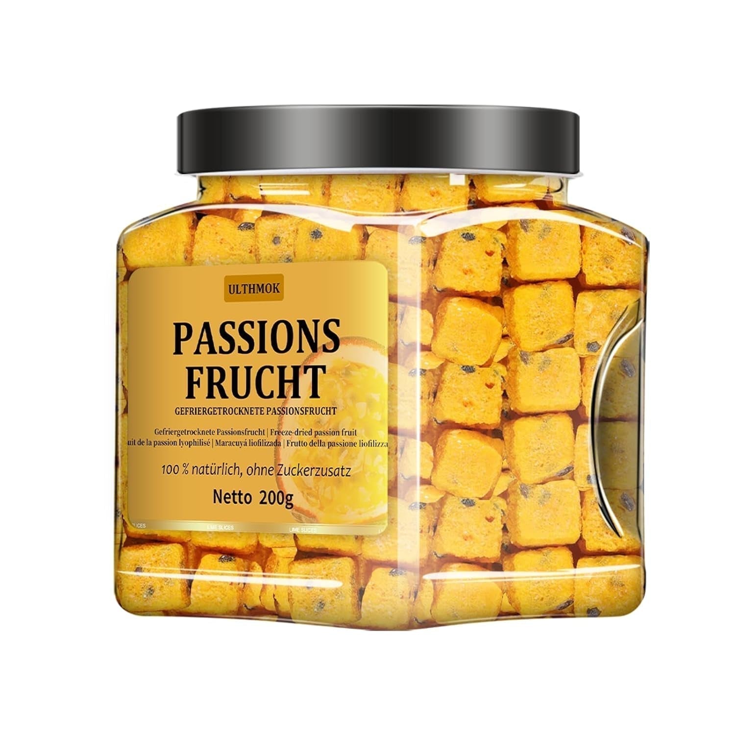 Felii de grapefruit uscate premium 100 g, grapefruit deshidratat, 100% natural, fără aditivi și fără zahăr adăugat. Produse deshidratate Naty Shop Fructul pasiunii