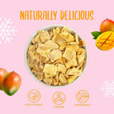 Felii de mango liofilizate 100g - chipsuri de mango liofilizate - fructe uscate liofilizate - fructe liofilizate, mango uscat pentru decorare, gustări, smoothie-uri, deserturi Produse deshidratate Naty Shop